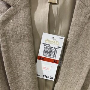 Tan linen Michael Kors Sleeveless Vest
XSmall